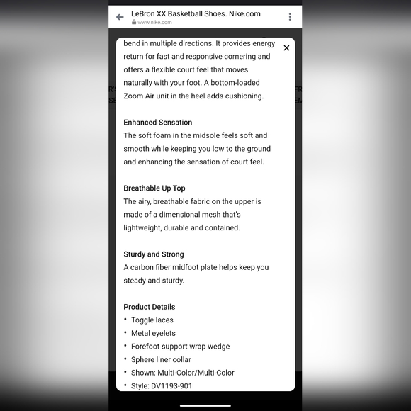 LeBron XX Basketball Shoes - Picture 13 of 14